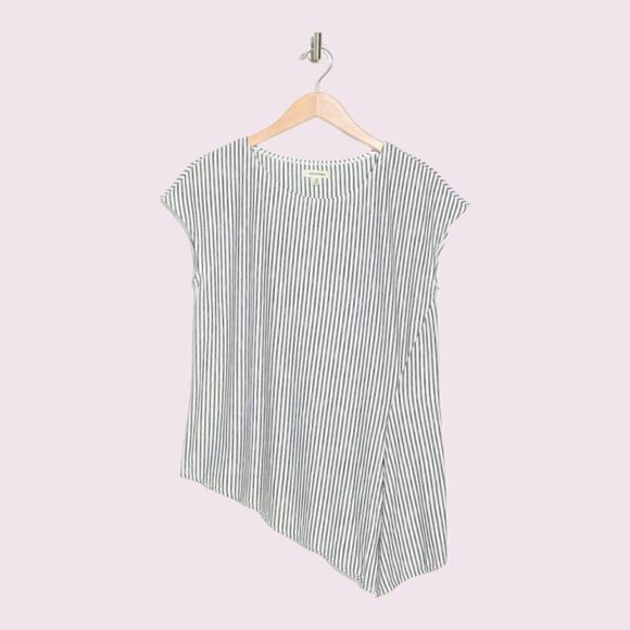 Max Studio Jersey Cap Sleeve Side Tie Top - Picture 4 of 5